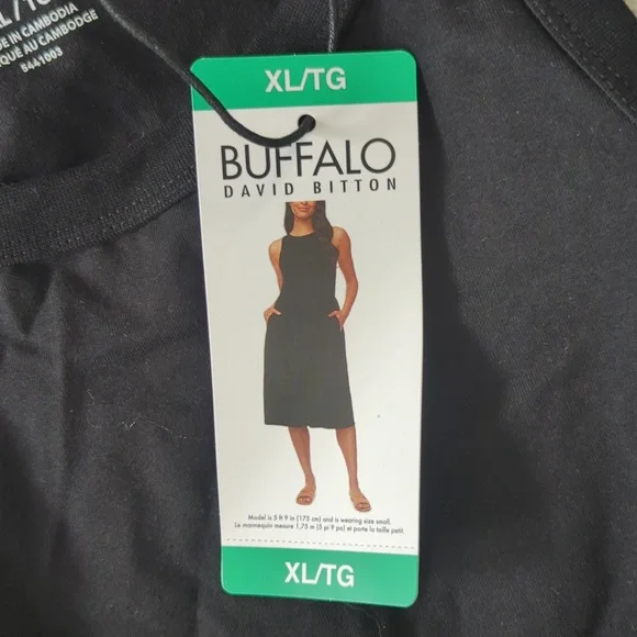 🖤XL: Buffalo Sleeveless Dress Women's Black - Picture 5 of 9